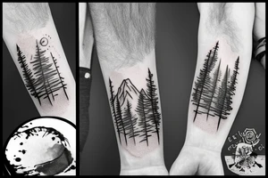 mountains tattoo idea