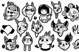 Llama into your heart tattoo idea