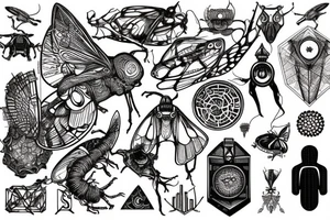 Something regards to computer science and cybersecurity theme. Something interesting regards to conspiracy and secret projects such as cicada 3301 tattoo idea