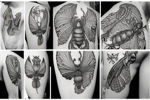 Continue tattoo work regards to computer science and cybersecurity with cicada tattoo idea