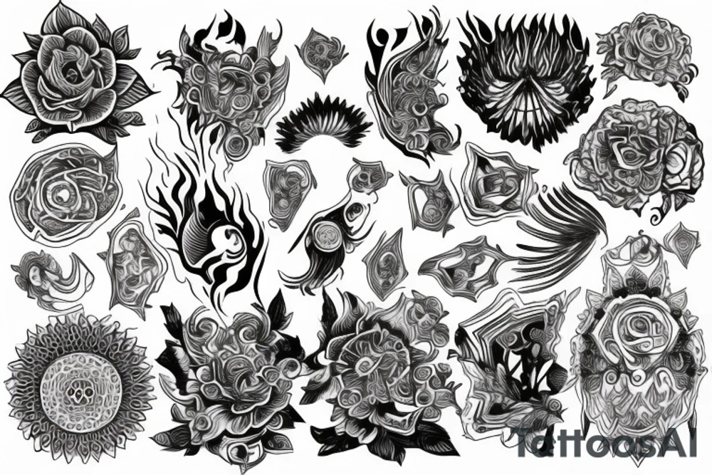 psychedelic tattoo idea