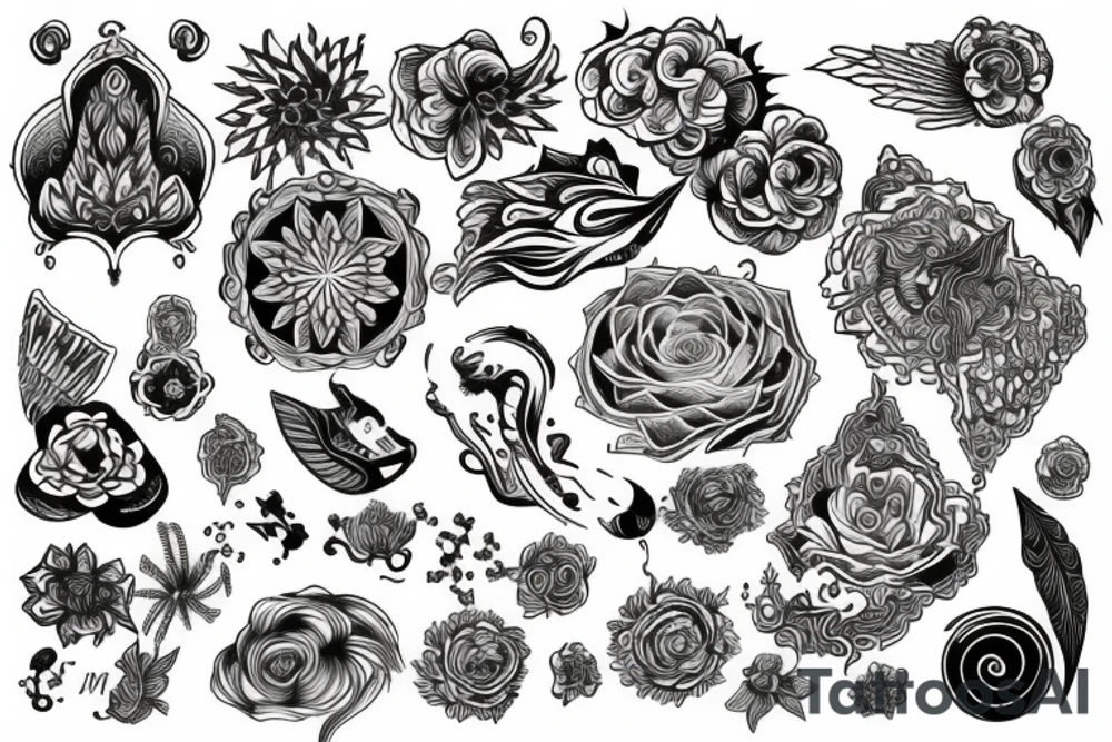 psychedelic tattoo idea