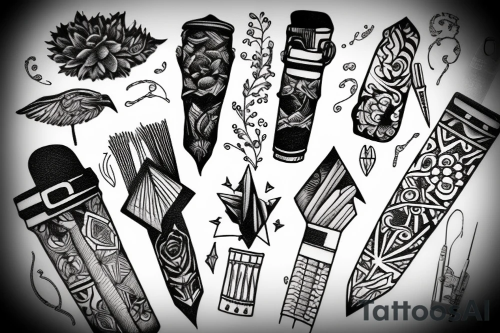 pencil tattoo idea