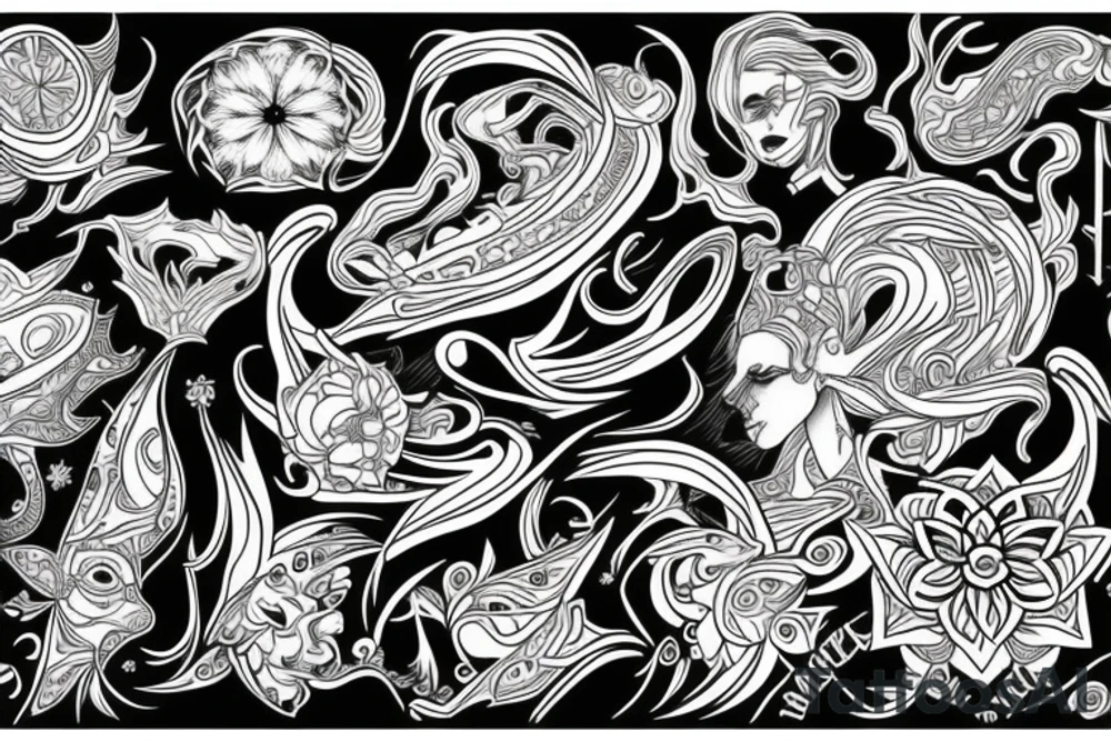 psychedelic tattoo idea