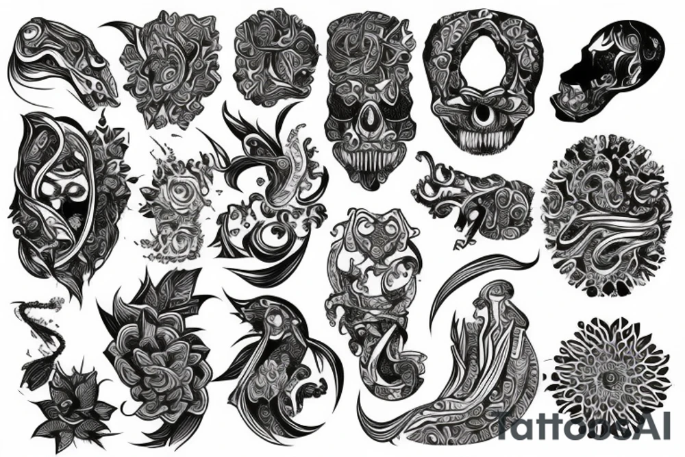 psychedelic tattoo idea