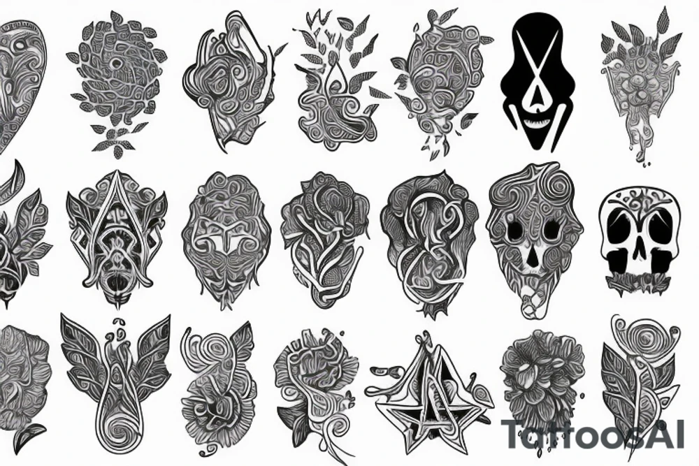 psychedelic tattoo idea