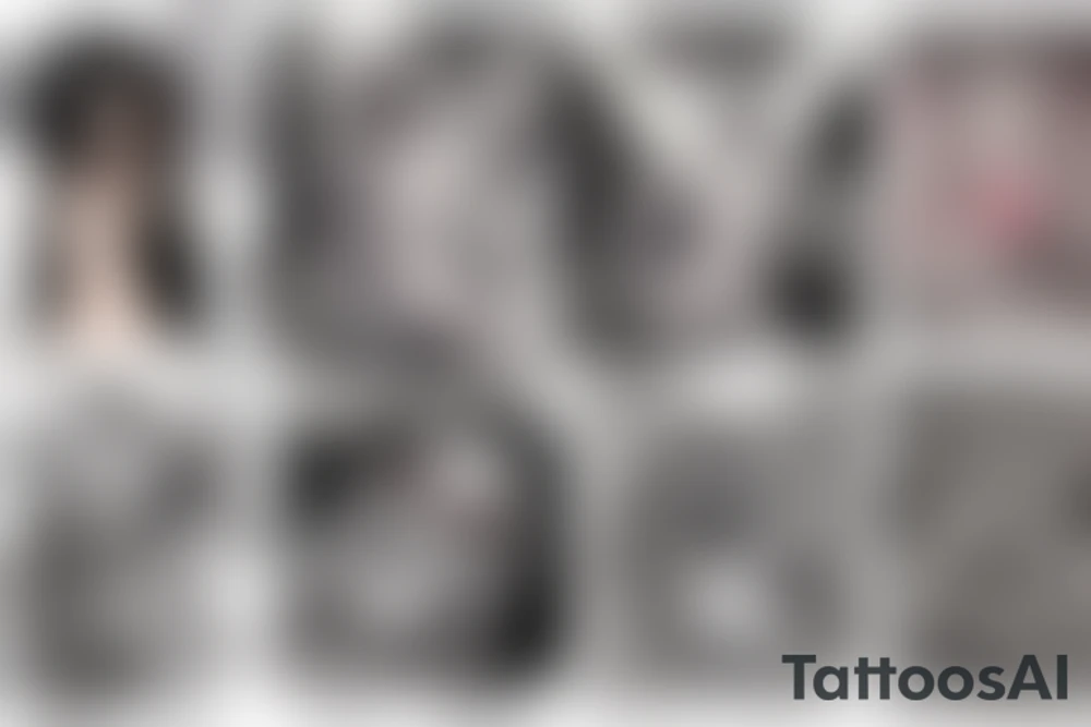 sexy grim reaper pinup tattoo idea