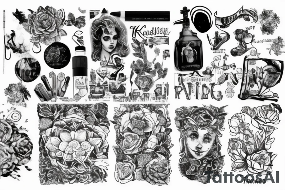 Игральные кости, 13, двойная татуировка tattoo idea