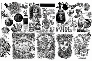 Игральные кости, 13, двойная татуировка tattoo idea