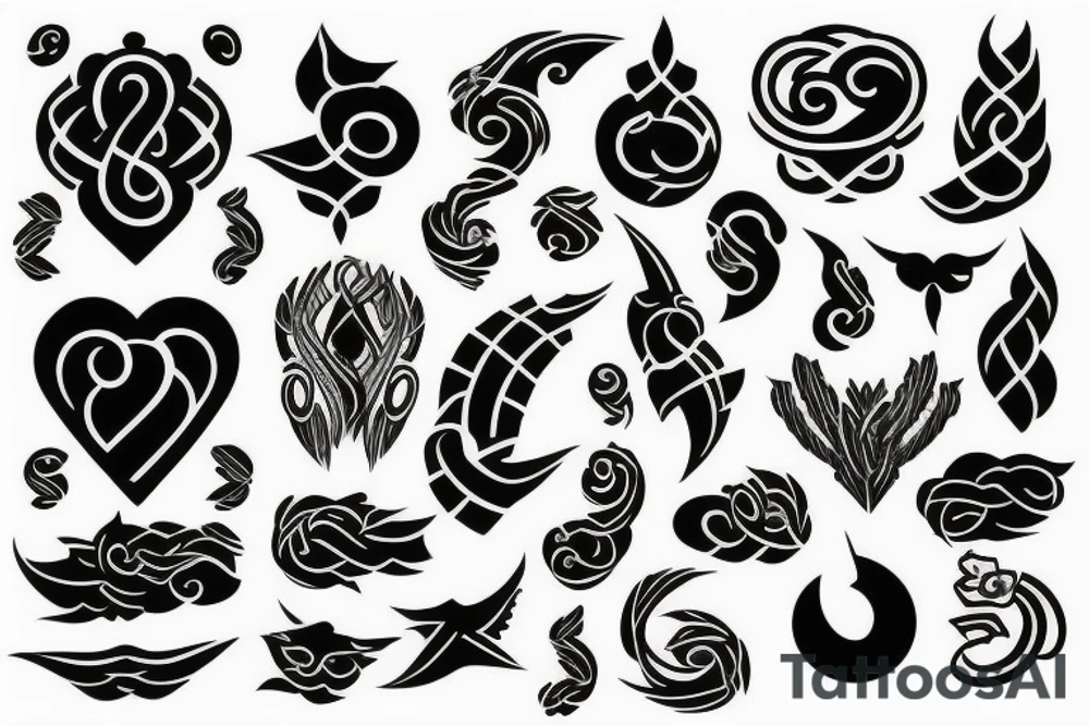 Calligraphy symbol tattoo idea