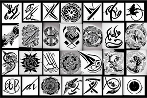 Calligraphy symbol tattoo idea