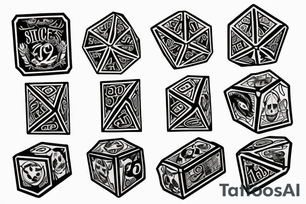 Dice, 13, 26 tattoo idea