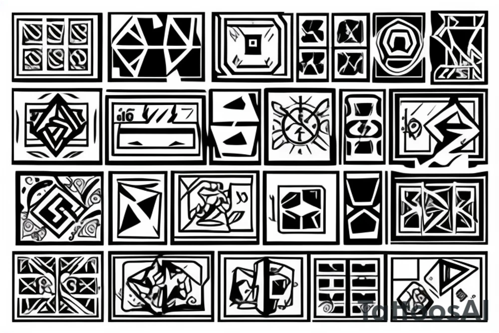 Dice, 2 cubes tattoo idea