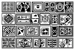 Dice, 2 cubes tattoo idea