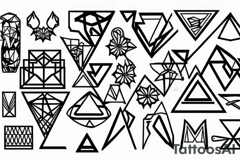 GEOMETRIC tattoo idea