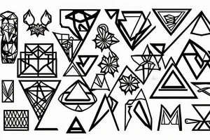 GEOMETRIC tattoo idea