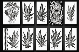 smoke weed tattoo idea