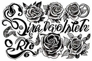 latter R V tattoo idea
