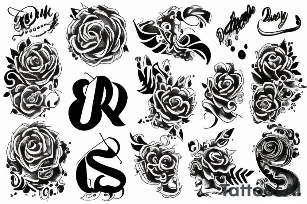 R V tattoo idea