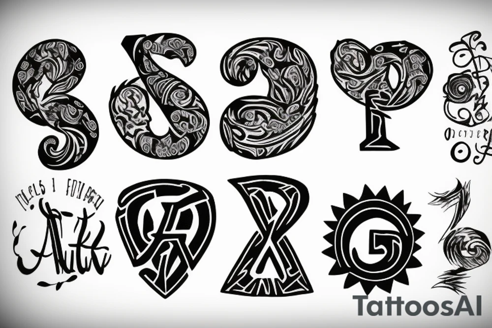 R V tattoo idea