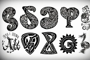 R V tattoo idea