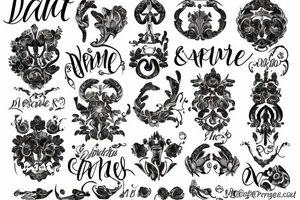 date of merrage in roman tattoo idea
