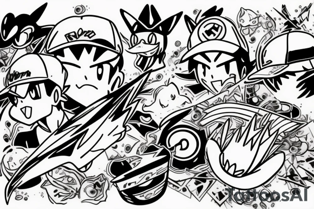 Ash Ketchum tattoo idea