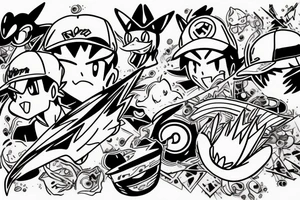 Ash Ketchum tattoo idea