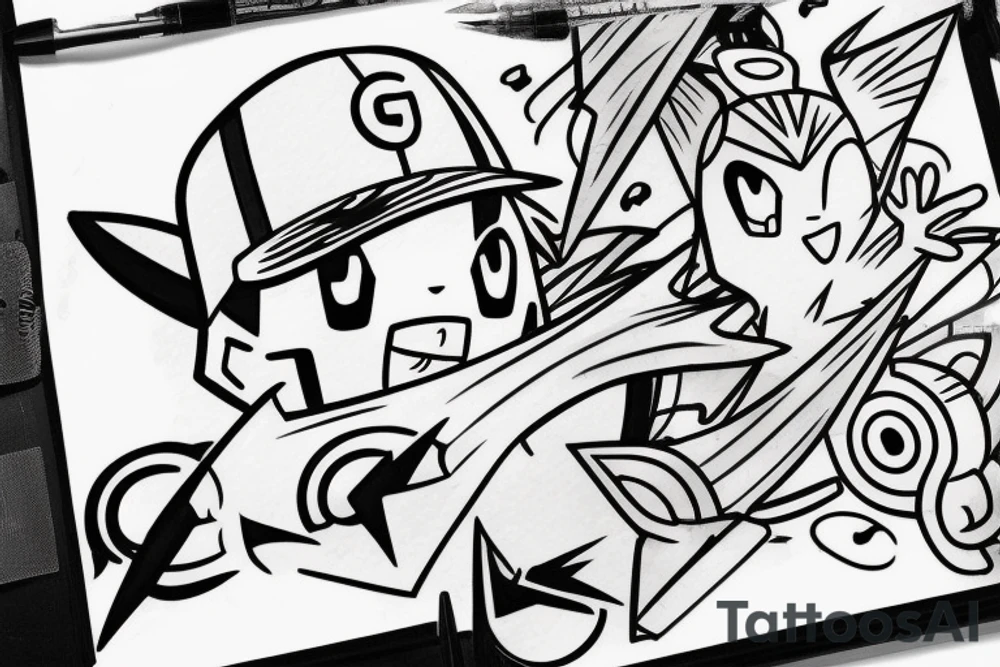 Ash Ketchum tattoo idea