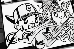 Ash Ketchum tattoo idea