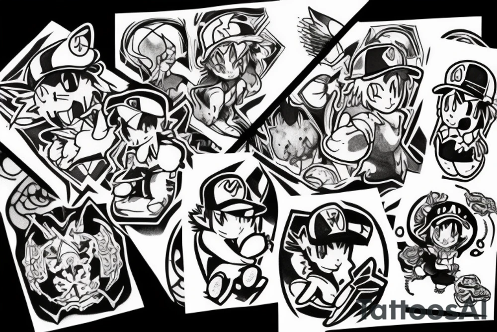 Ash Ketchum tattoo idea