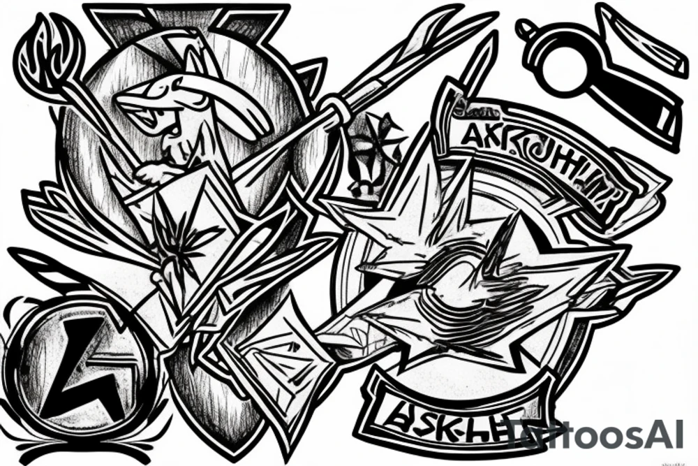 Ash Ketchum tattoo idea