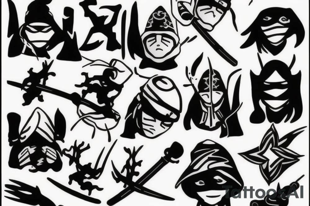 Snow Ninja tattoo idea