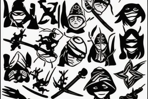 Snow Ninja tattoo idea