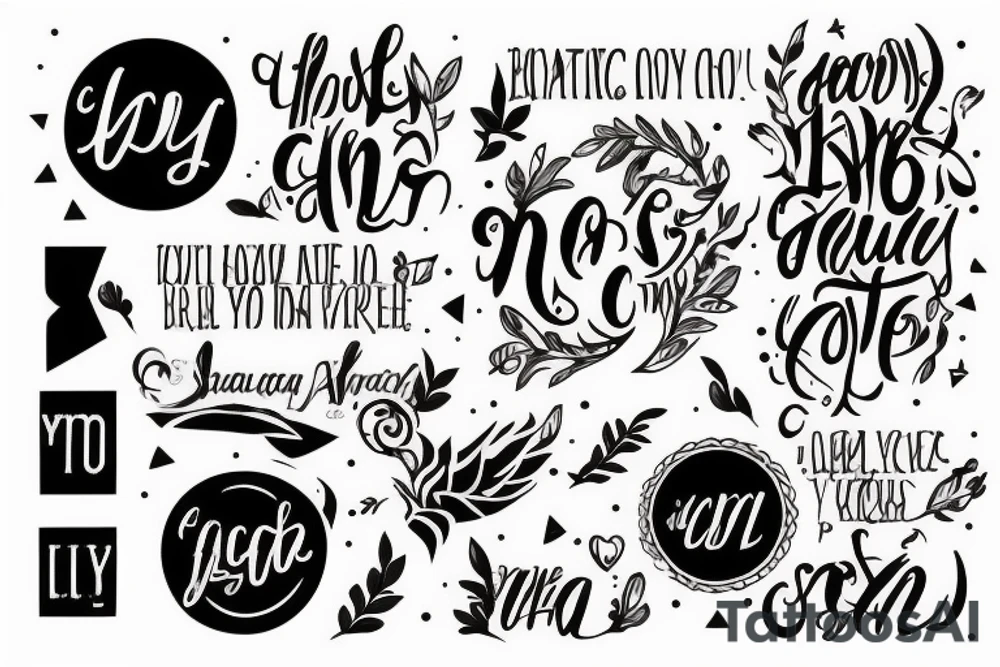 A quote tattoo idea