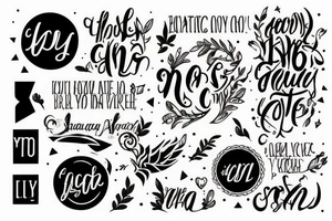 A quote tattoo idea
