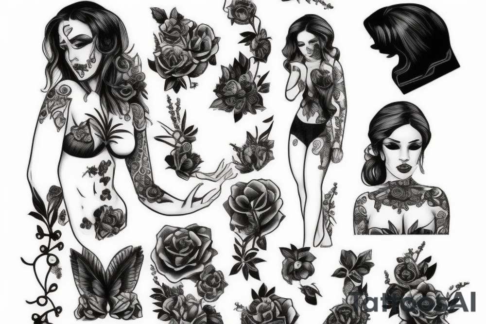 girl beautiful deaconess cute body tattoo idea