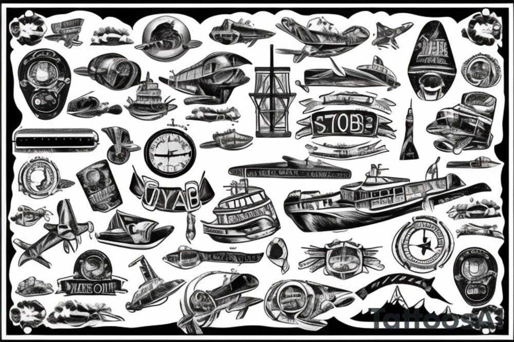 U-boat in the sky tattoo idea