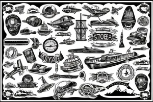 U-boat in the sky tattoo idea