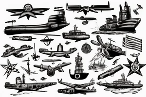 U-boat in the sky tattoo idea