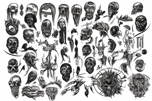 the god machine tattoo idea