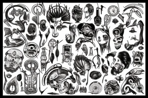 the god machine tattoo idea