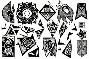 Three six nine and scale tattoo idea