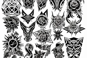 Three six nine and scale tattoo idea
