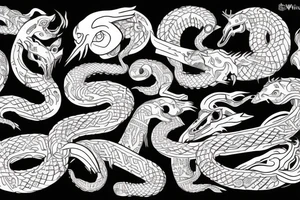 viking world serpent eats itself tattoo idea