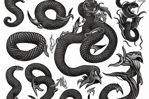jörmungandr eats himself tattoo idea