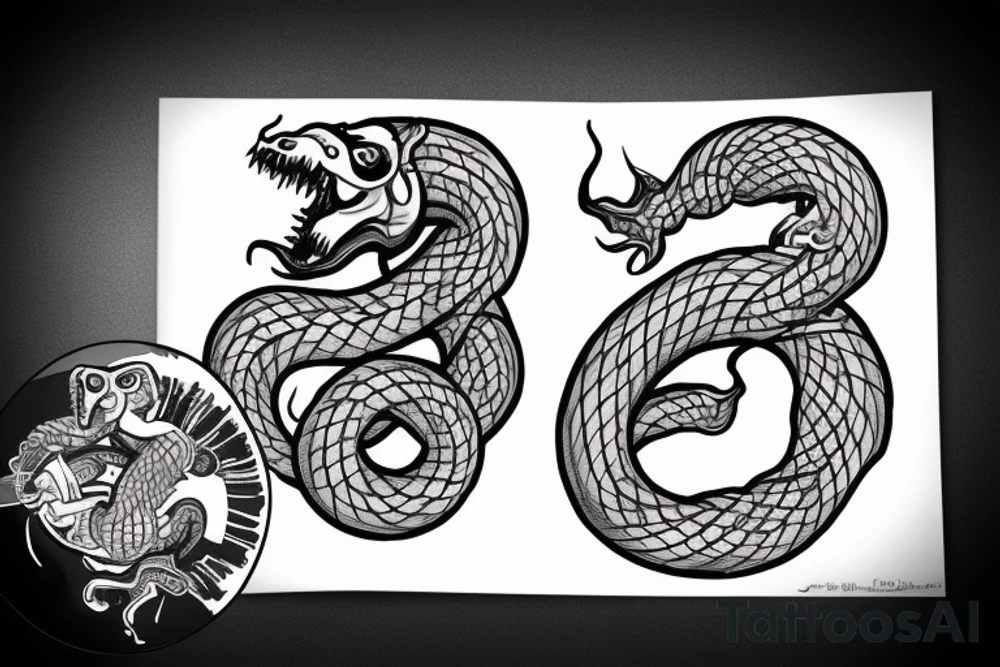 jörmungandr eats himself tattoo idea