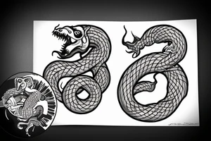 jörmungandr eats himself tattoo idea