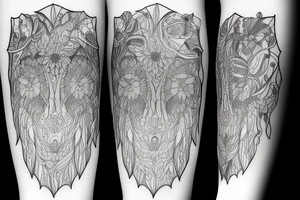 bear wood tattoo idea