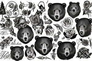 bear wood tattoo idea